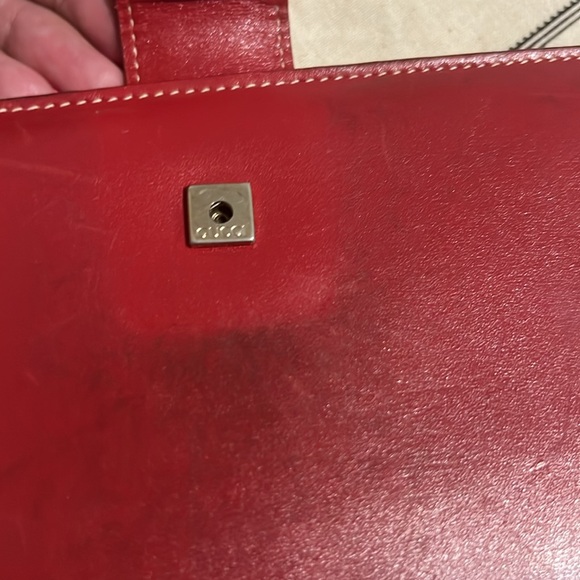 Authentic Gucci Red Leather Long Wallet - Picture 6 of 11